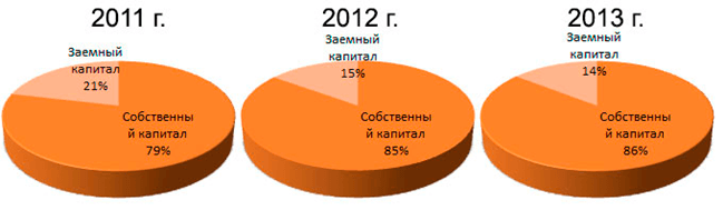 Структура капитала СХА «Прогресс»